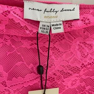 Never Fully Dressed Pink Lace Skirt